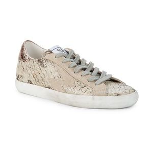 Sam Edelman Areson Snake Embossed Sneakers Size 9